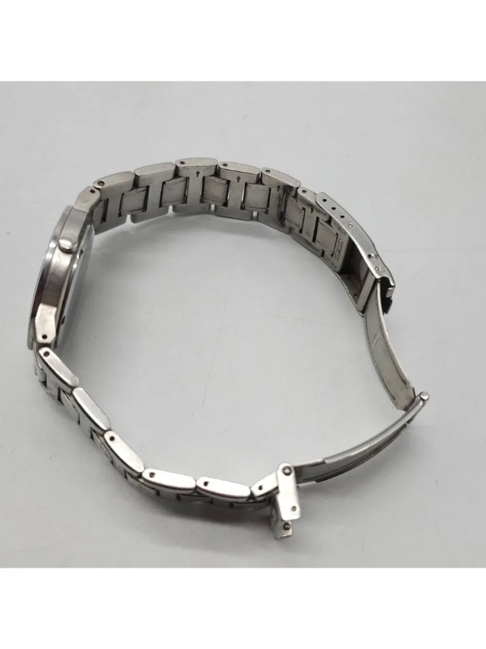 Fossil Men FS-2672 Fashion Sunburst Silver Tone Quartz Analog 36mm Watch in Tin